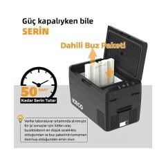 ICECO MCD20B 12/24Volt 20 Litre Kompresörlü Oto Buzdolabı/Dondurucu + Buz Kaseti