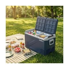 Coolist CLK80D 12/24V 220Volt 82,5 Litre Çift Bölmeli Kompresörlü Outdoor Oto Buzdolabı/Dondurucu