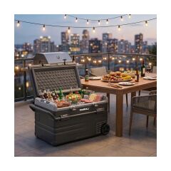 Coolist CLK120W 12/24V 220Volt 114 Litre Tek Bölmeli Tekerlekli Outdoor Kompresörlü Oto Buzdolabı/Dondurucu