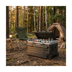 Coolist CLK120W 12/24V 220Volt 114 Litre Tek Bölmeli Tekerlekli Outdoor Kompresörlü Oto Buzdolabı/Dondurucu