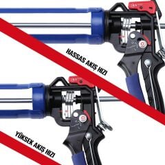 WORKPRO WP224001 230mm Ağır Hizmet Tipi Metal Silikon/Mastik Tabancası