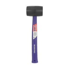 WORKPRO WP241041 57mm 450Gr PVC PP Saplı Siyah Kauçuk Tokmak