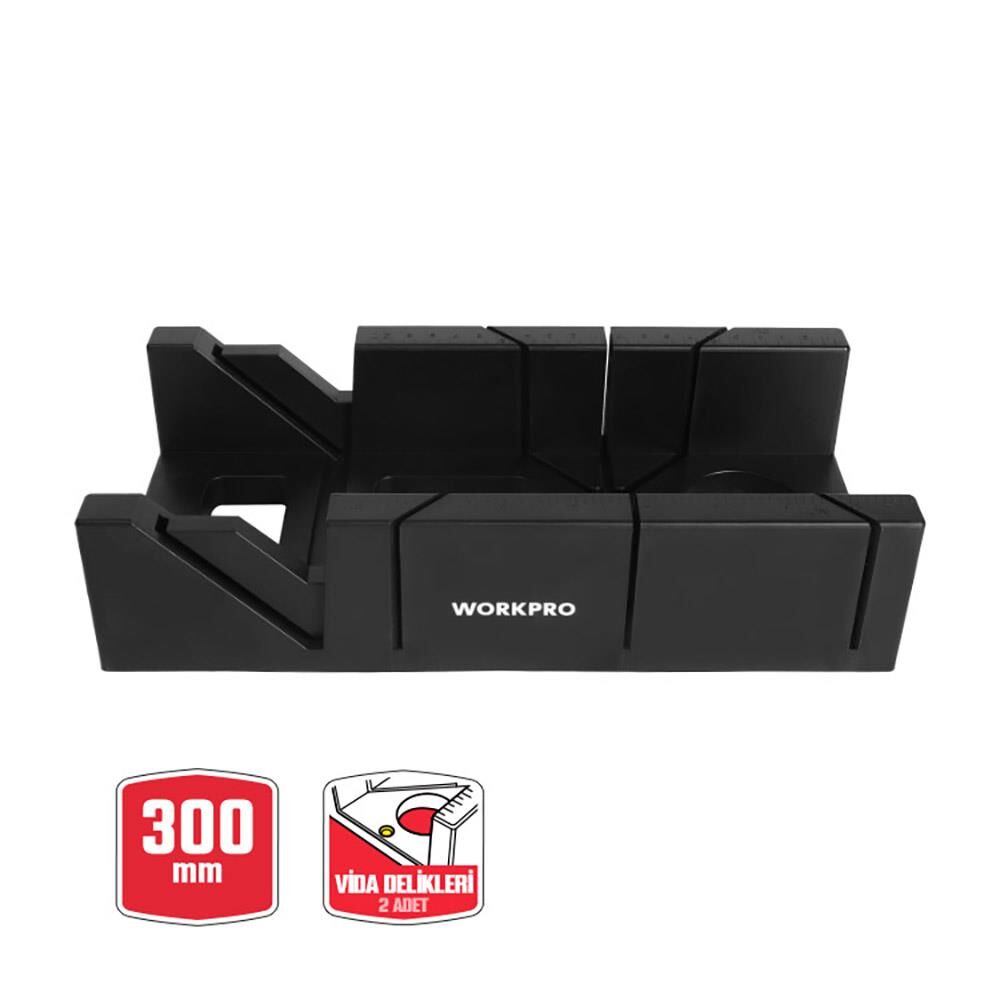 WORKPRO WP215029 300mm 45/90/135° Profesyonel Şevli/Gönye Kutusu (Testere Dahil Değildir)