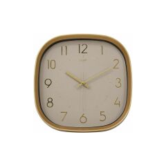Galaxy Dekoratif Duvar Saati Gold Çerçeve Krem Kadran Gold Rakamlı Duvar Saati 31 Cm.