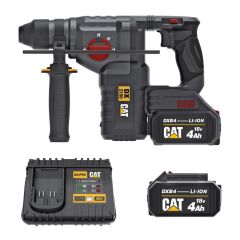 CAT DX2150 18Volt/4.0Ah 2.8J Li-ion Çift Akülü Kömürsüz Profesyonel SDS-Plus Kırıcı/Delici