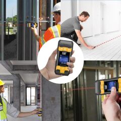 CAT DA980621 3.7Volt Li-Po 3’ü 1 Arada 40M Lazer Metre +Hizalama +Metal/Ahşap/Voltaj Dedektörü