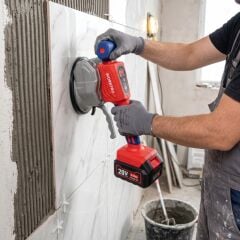 WORKPRO WP397018 20V 123MM Şarjlı Devir Ayarlı Profesyonel Seramik ve Fayans Vantuz Makinesi Aküsüz