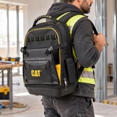 CAT DA981023 20'' 2+1 Bölmeli PVC Tabanlı Ağır Hizmet Bez Alet Sırt Takım Çantası