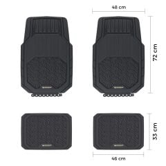 Michelin MC34587 Tüm Araçlara Uyumlu 4 Parça Üniversal 3D Havuzlu Oto Paspas