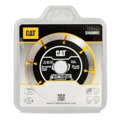 CAT DA09001 115mm Profesyonel Beton, Tuğla, Parke Taşı Elmas Kesme Diski (Soketli, Aralıklı Kenar)