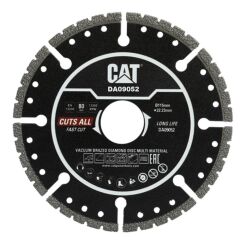 CAT DA09052 115mm Profesyonel Çelik, İnox, Alüminyum, PVC, Fayans, Çok Amaçlı Elmas Kesme Diski (Soketli, Aralıklı Kenar)