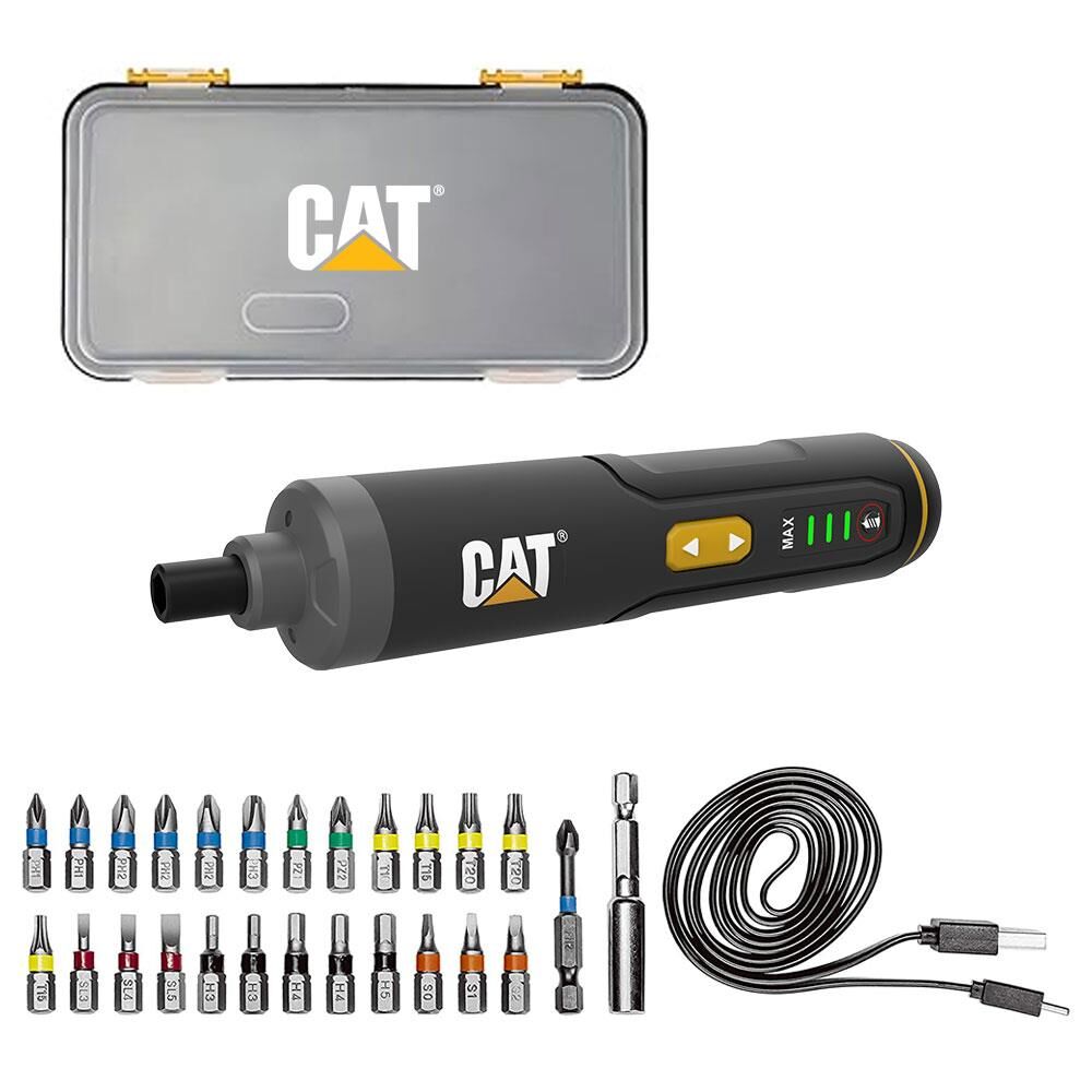CAT DX1110 3.6Volt/1.5Ah. Li-ion Akıllı Şarjlı Tornavida + 26 adet Bits Uç