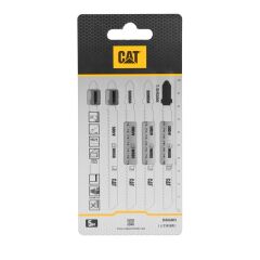 CAT DA06004 5 Parça Profesyonel Ahşap Ters Çapaksız Temiz Kesim Dekupaj Testere Bıçağı, Ucu