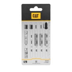 CAT DA06004 5 Parça Profesyonel Ahşap Ters Çapaksız Temiz Kesim Dekupaj Testere Bıçağı, Ucu