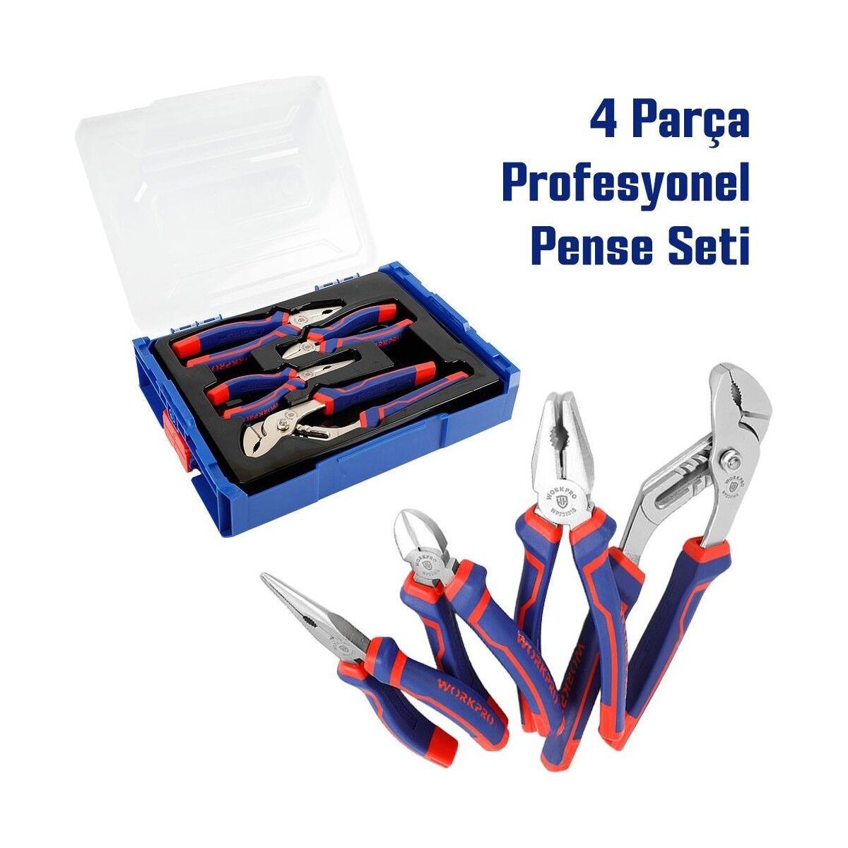 WORKPRO WP209133 4 Parça Profesyonel Pense Seti