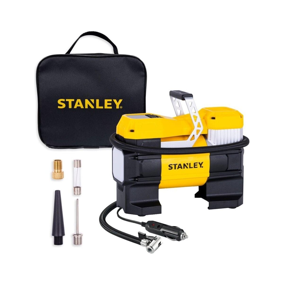 STANLEY SXIF0001 12Volt 150 PSI Dijital Basınç Göstergeli Lastik Şişirme Pompası + Led Lamba