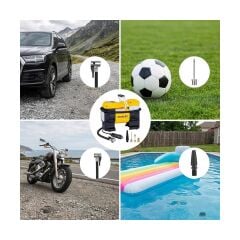 STANLEY SXIF0001 12Volt 150 PSI Dijital Basınç Göstergeli Lastik Şişirme Pompası + Led Lamba