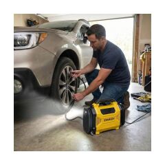 STANLEY SXIF3501 12Volt/220Volt 150 PSI Dijital Basınç Göstergeli Lastik & Yatak Şişirme Pompası + Led Lamba