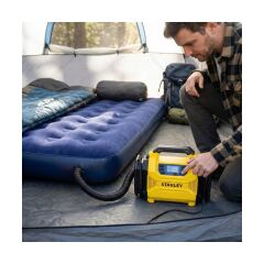 STANLEY SXIF3501 12Volt/220Volt 150 PSI Dijital Basınç Göstergeli Lastik & Yatak Şişirme Pompası + Led Lamba