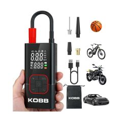 KOBB KB412 Li-ion Şarjlı 150 PSI Dijital Göstergeli Akıllı Lastik Şişirme Pompası+ Powerbank + SOS + Led Lamba