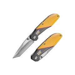 CAT DA980047 Kemer Askı Kancalı Katlanabilir 18CM Paslanmaz Çelik Kamp Çakısı