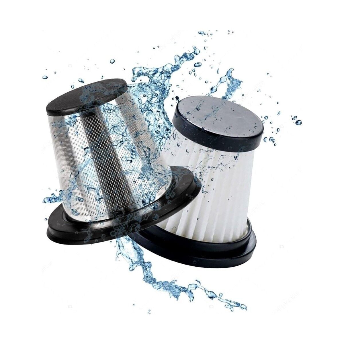 KOBB KBV20F 12V/Şarjlı Hibrit Araç Süpürgesi İçin Yedek HEPA+Çelik Filtre